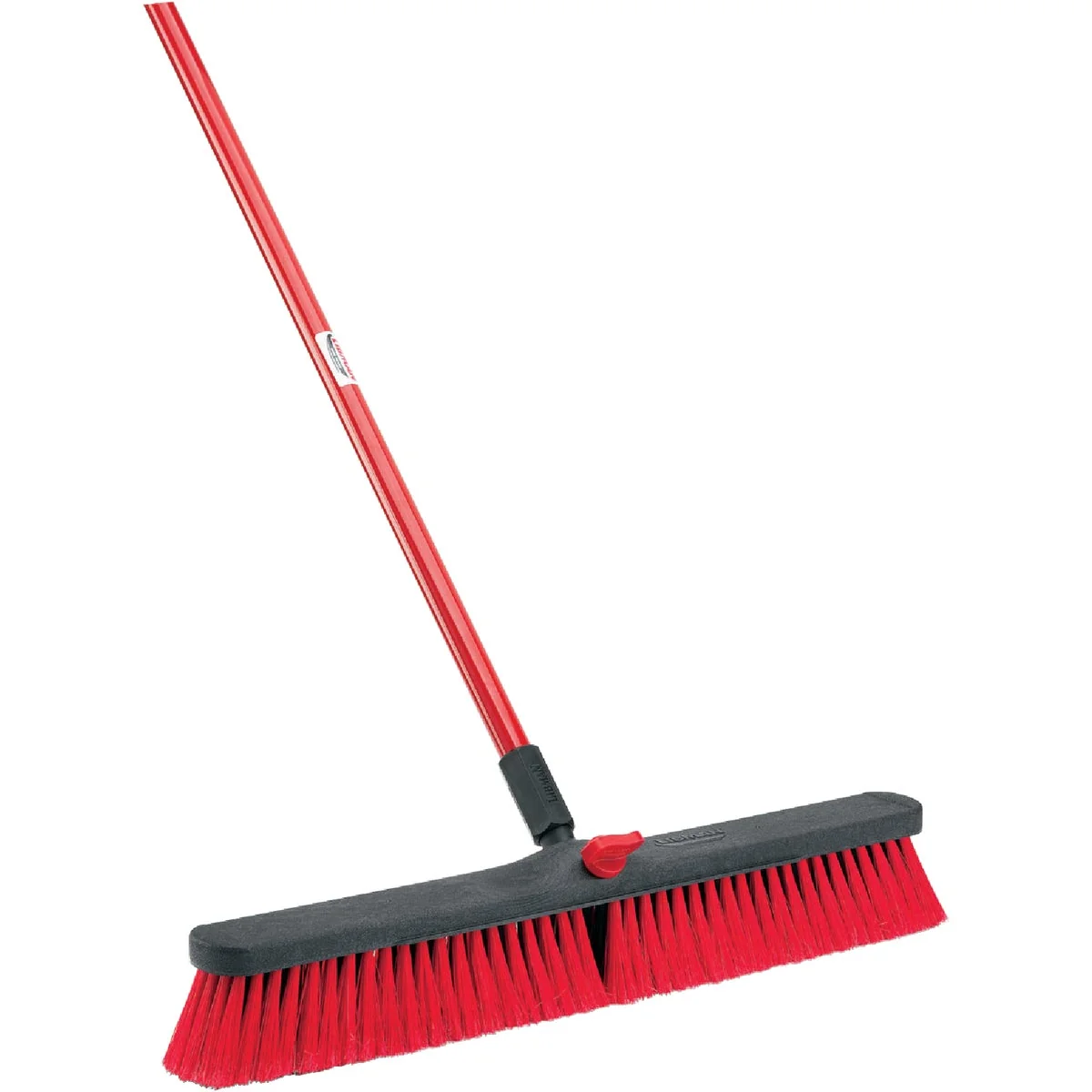 Long-Lasting Libman 24 In. W. x 64 In. L. Steel Handle Multi-Surface Medium Sweep Push Broom Eco-Friendly