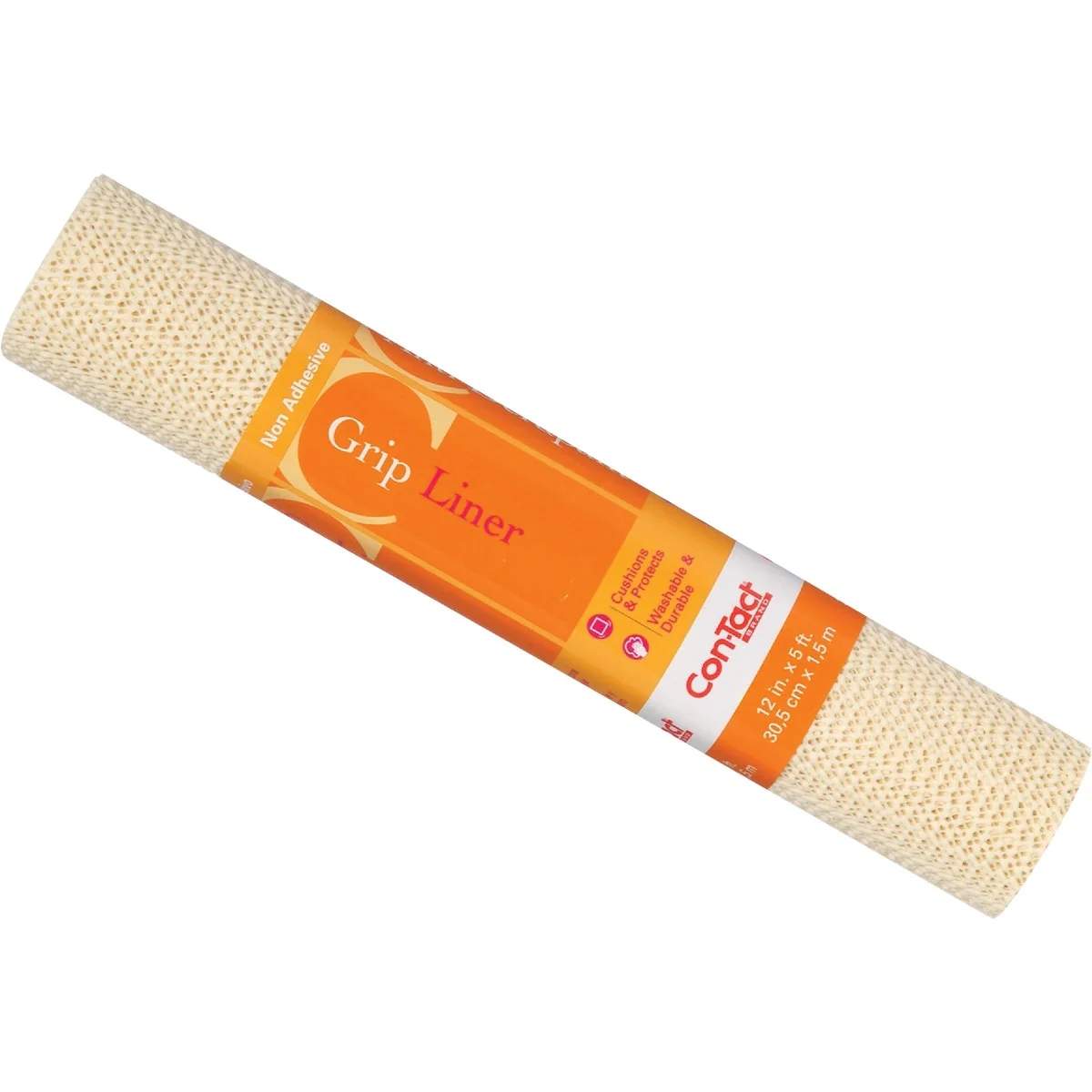 Superior Con-Tact 12 In. x 5 Ft. Almond Beaded Grip Non-Adhesive Shelf Liner Effective