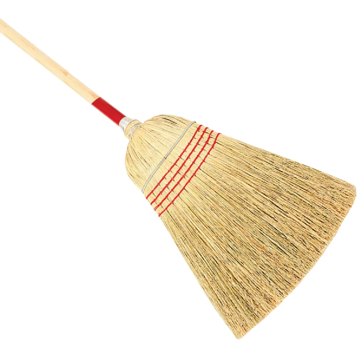 Innovative Harper 12 In. W. x 56 In. L. Natural Wood Handle Contractor Corn Broom Authentic