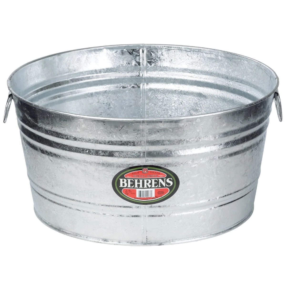 Superior Behrens 9 Gal. Round Hot-Dipped Utility Tub Traditional