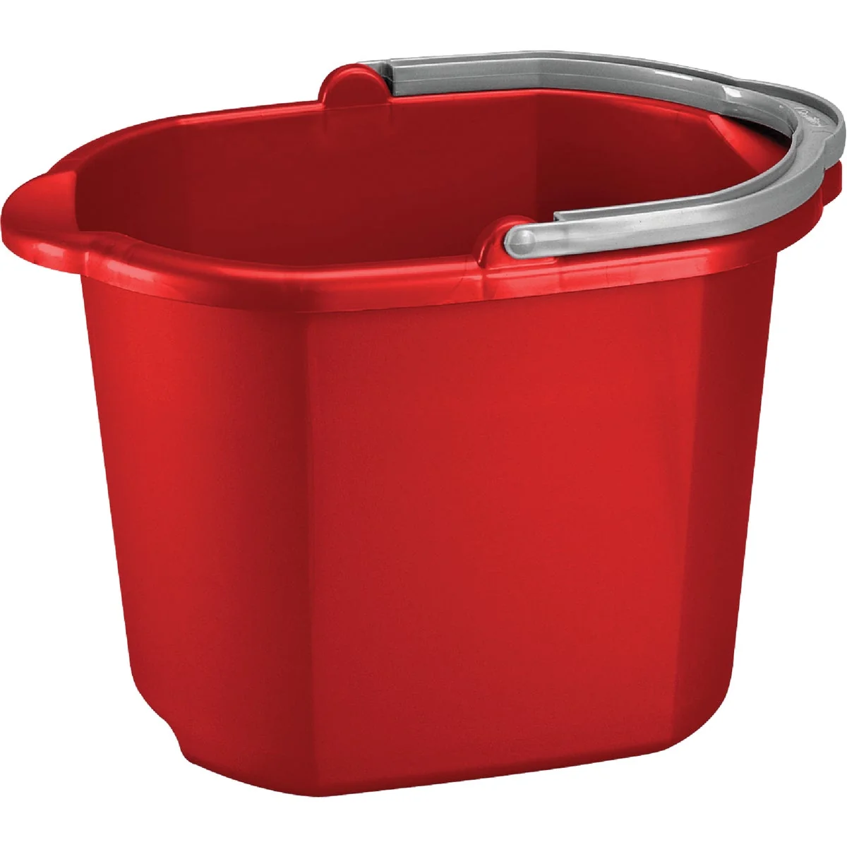 Classic Sterilite 16 Qt. Red Dual Spout Bucket Superior