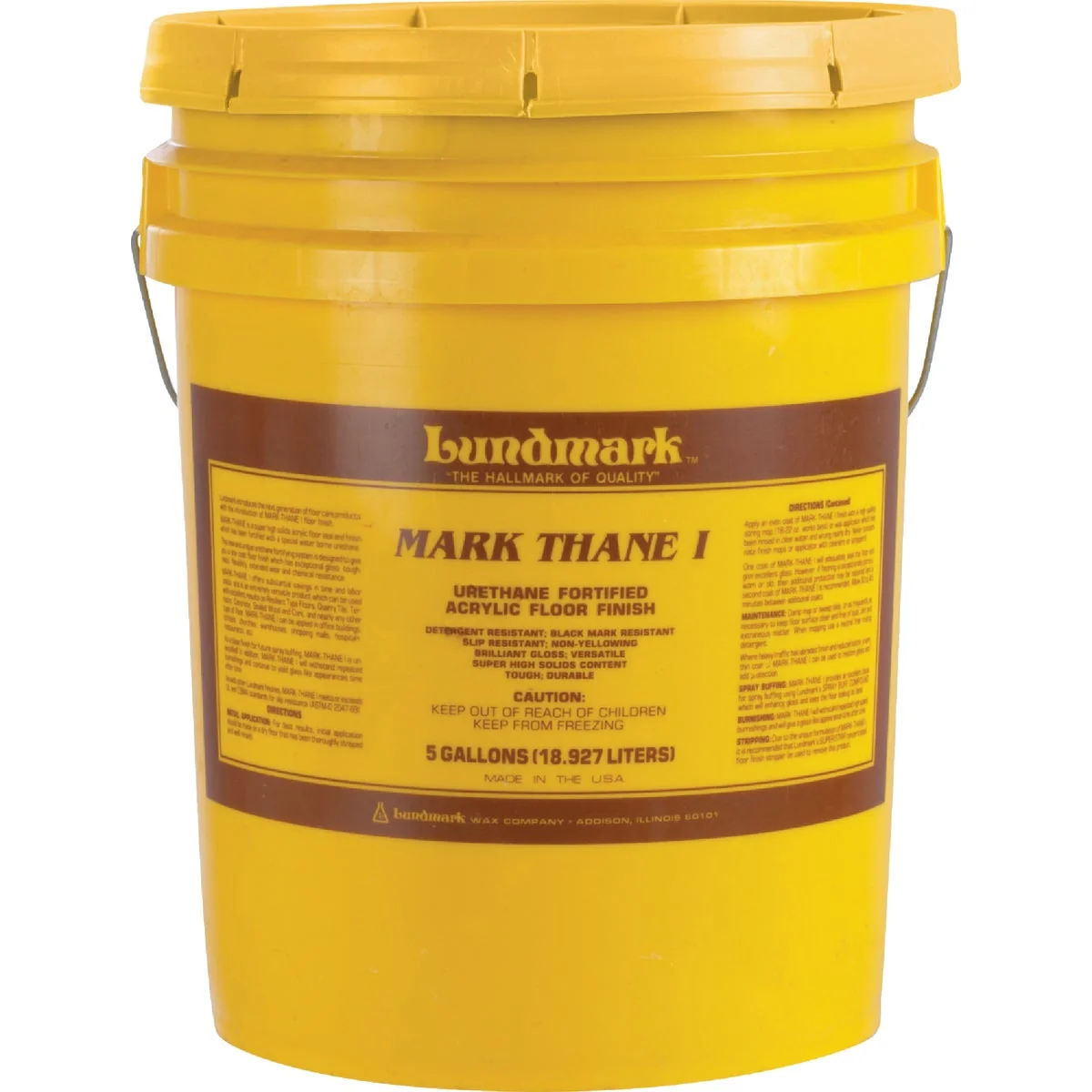 Elite Lundmark 5 Gal. Mark Thane I Urethane Fortified Acrylic Floor Finish Unique