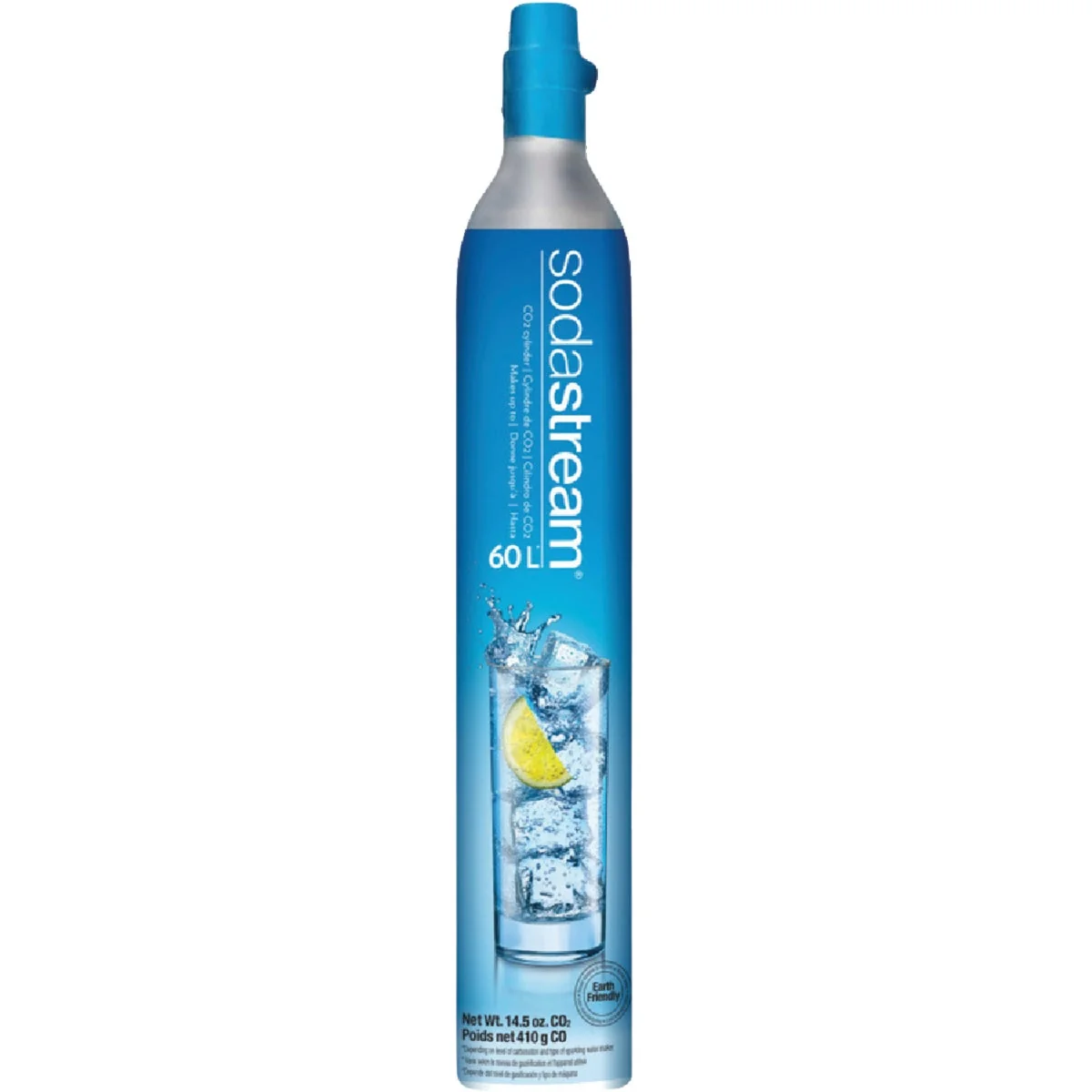Sophisticated SodaStream Sparkling Beverage Maker 14.5 Oz. 60L CO2 Exchange Carbonator Cylinder Secure