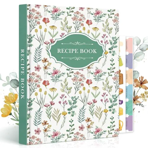 Reusable Blank Recipe Book Cookbook for 70 Recipes World-Class