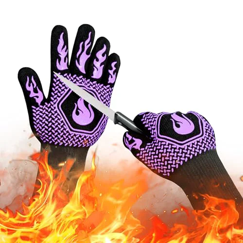 Unique BBQ Gloves 1472F Heat Resistant Non 2 Count High-Performance