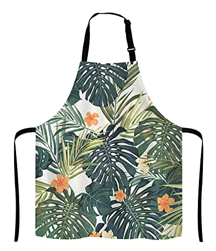 Excellent Hibiscus Flowers Apron Safe