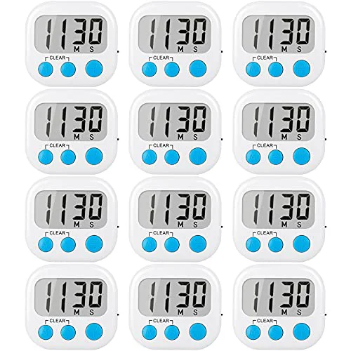 Modern Digital Kitchen Timers for Cooking 12 Count Quality