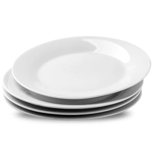 Solid 4 Piece Salad Plates Set 4 Count Premium
