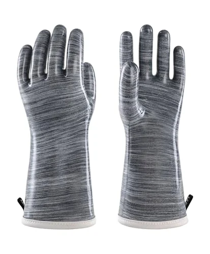 Genuine wahoo 12 Inch Liquid Silicone Oven Mitts Organic