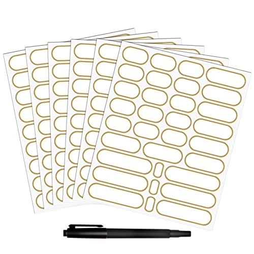 Trendy 192pcs Removable Bottle Labels Waterproof Self Expertly Made