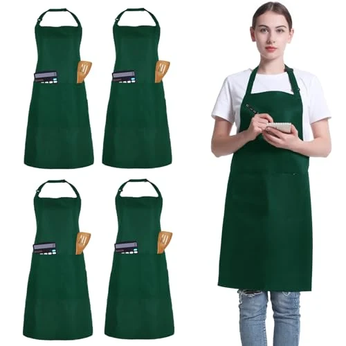 Casual 4 Pack Chef Apron 4 Count Soft