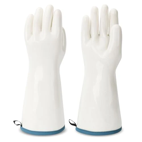 Consistent Silicone Gloves Heat Resistant Oven Mitt Barbecue Glove PPE Reusable Dishwashing Cleaning Glove Waterproof Cotton Lined Mitts Kitchen Gloves for Cooking Grilling Baking XL Outstanding