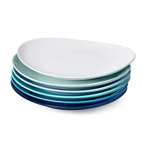 Versatile Porcelain Dinner Plates 6 Count Elegant