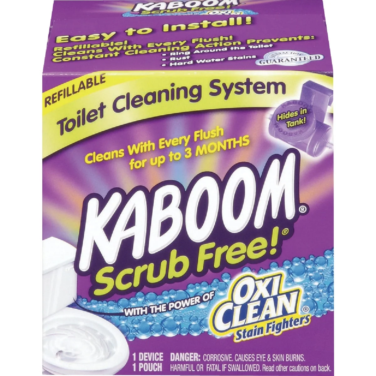 Exclusive KABOOM Scrub Refillable Automatic Toilet Cleaner System Comfortable