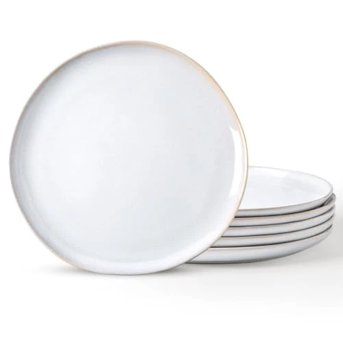 Long-Lasting Ceramic Plates Set of 6 6 Count Breathable