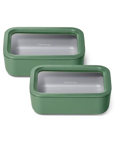 Clean 2 Piece Glass Food Storage Set with Lids 2 Count High-Quality