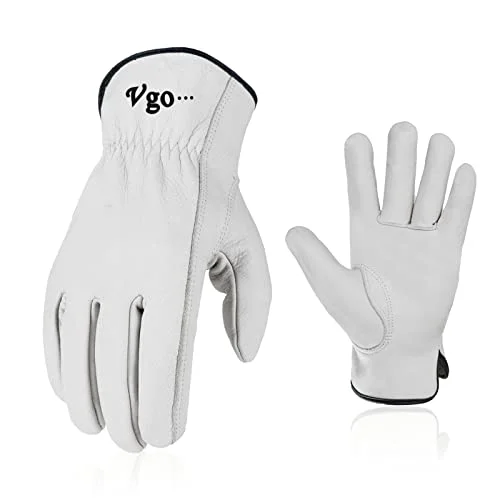 Powerful 32℉ Lined Full Leather Winter Gloves 2 Count Detailed
