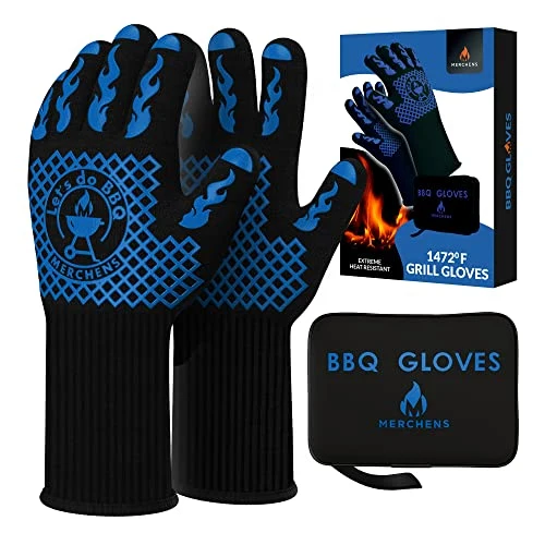 Innovative BBQ Grill Oven Gloves 1472°F Heat Resistant 16.16 Ounce Responsible