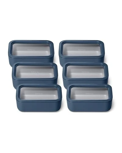 Clean 6 Piece Glass Food Storage Set with Lids 6 Count Comfortable
