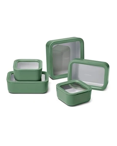 Elite 13 Piece Glass Food Storage Container Set Solid