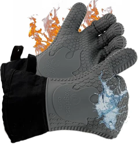 Detailed Ekogrips® Oven Gloves with Fingers 2 Count Recyclable