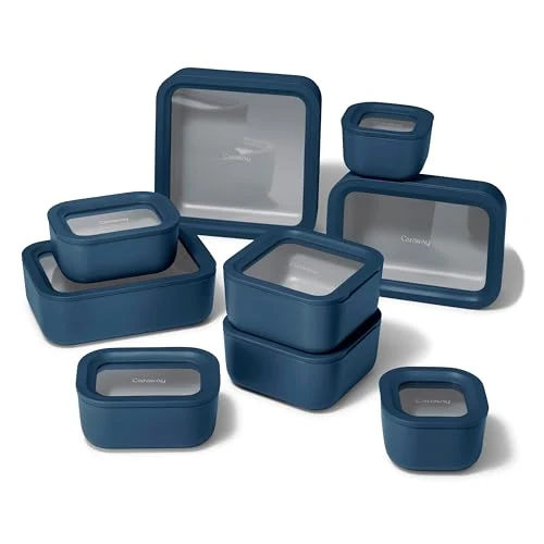 Stylish 22 Piece Glass Food Storage Set 22 Count Efficient