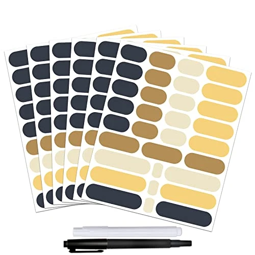 Reliable 192pcs Removable Waterproof Food Labels with 2 Markers Specialty