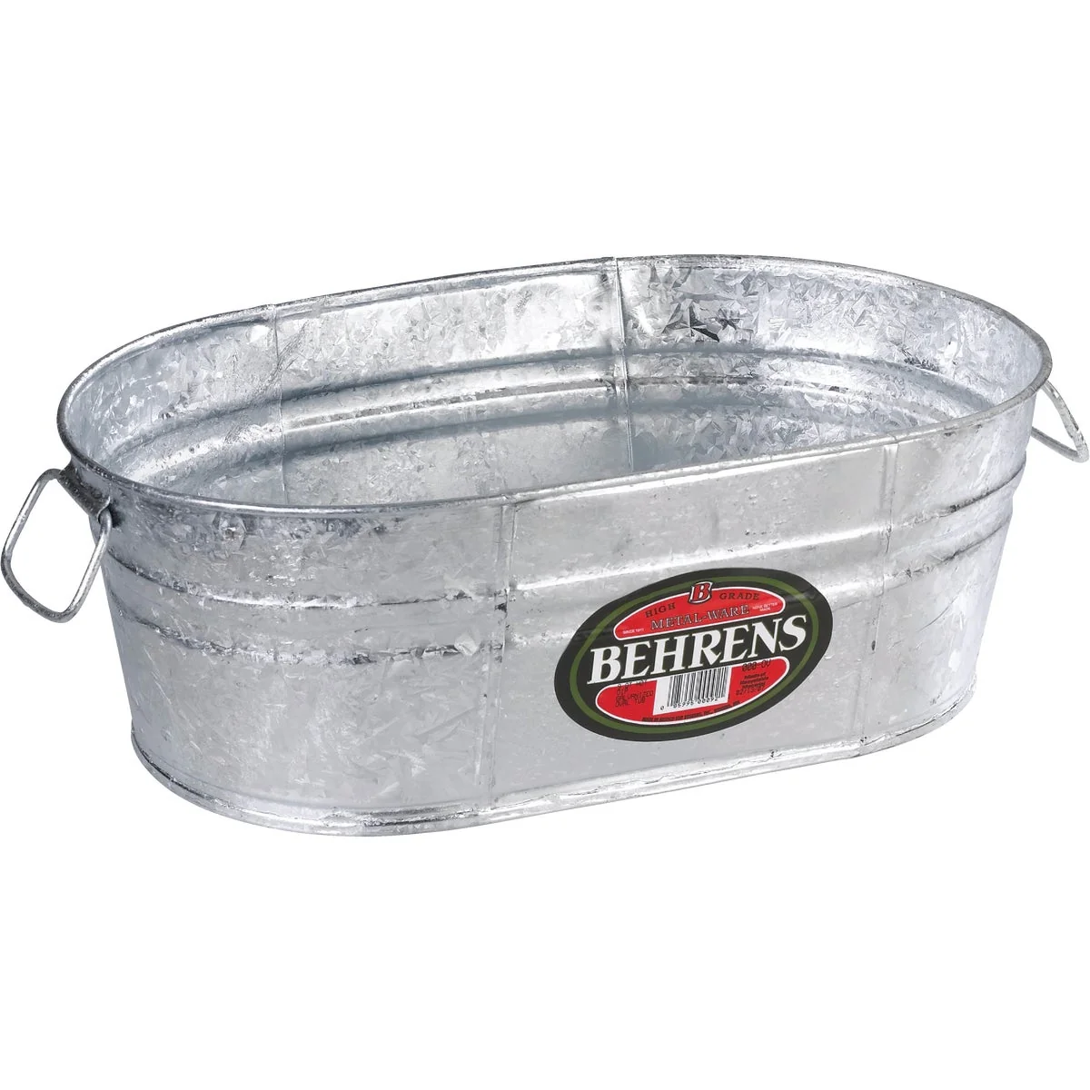 Certified Behrens 9 Qt. Oval Hot-Dipped Utility Tub Exceptional