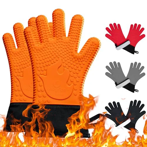 High-End Ekogrips Plus Oven Gloves with Fingers 2 Count Breathable
