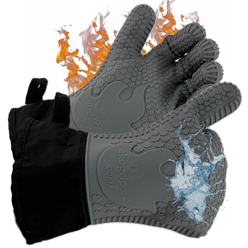 Trendy Ekogrips® Oven Gloves with Fingers 2 Count Original Design