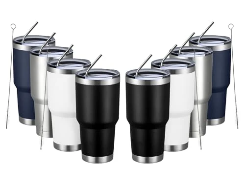 Classic 30oz Tumbler Double Wall Vacuum Insulated Travel Mug 8 Count Responsible