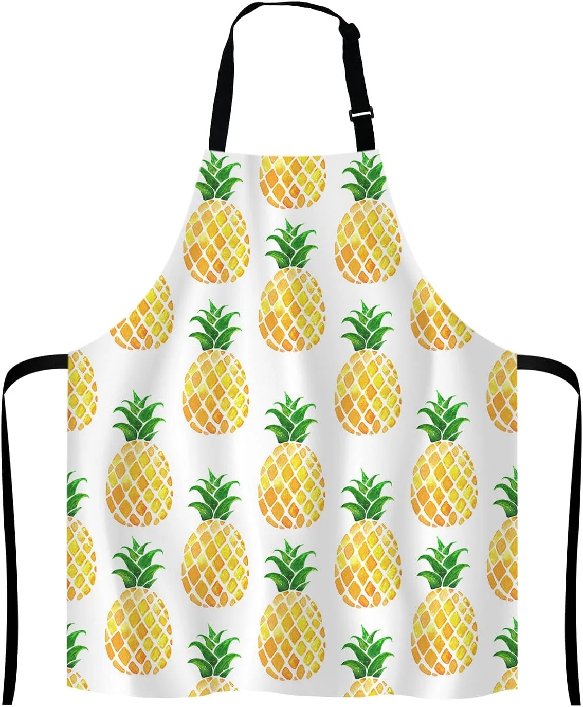 Breathable Funny Hipster Baking Apron Novelty Cooking Chef Present For Men Womens Baking Present Full BBQ Grilling Kitchen Apron Pineapple Outstanding