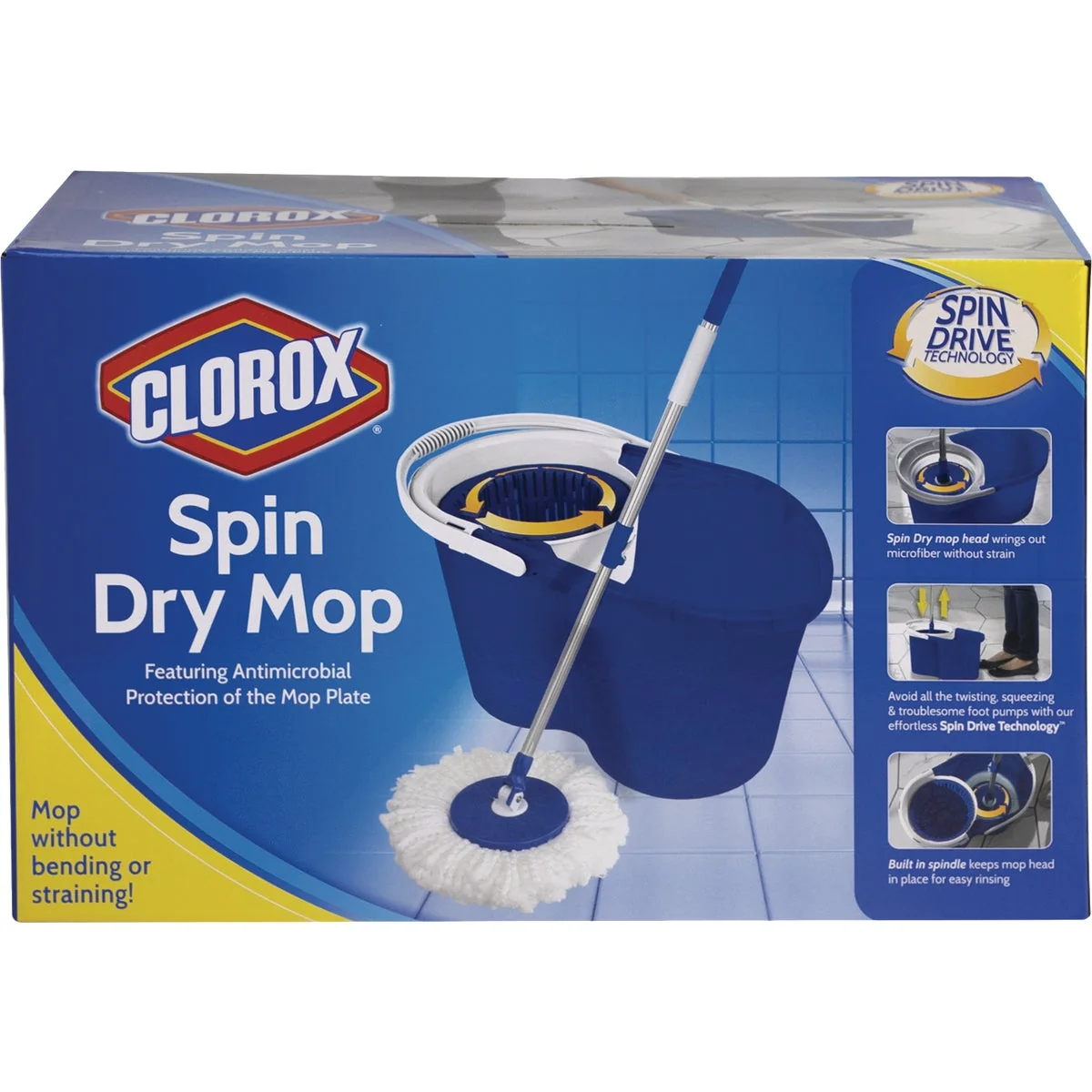 Relaxed Clorox Deluxe Spin Mop Bucket Fast