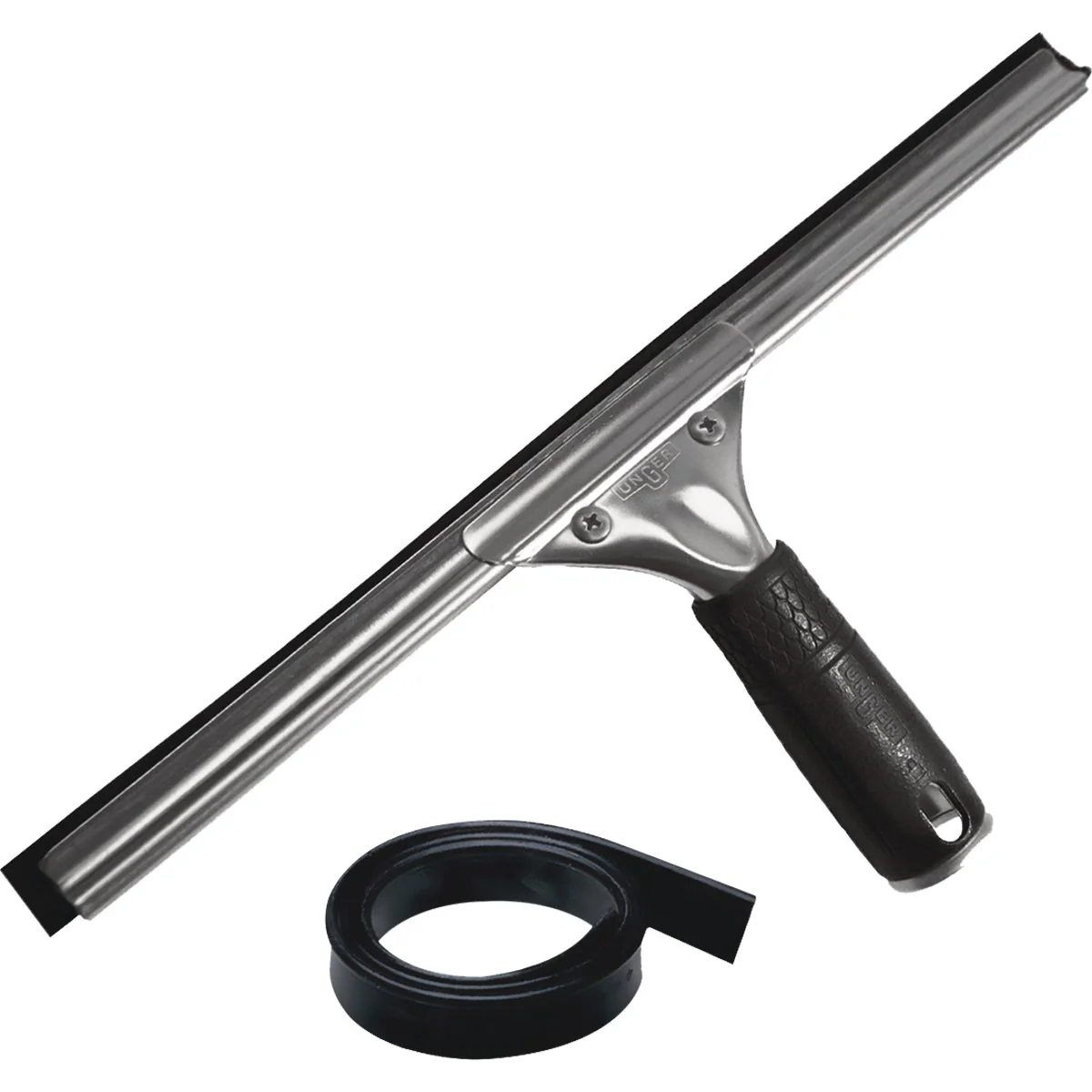 Smooth Unger Professional 12 In. Rubber Grip Squeegee with Bonus Rubber Contemporary
