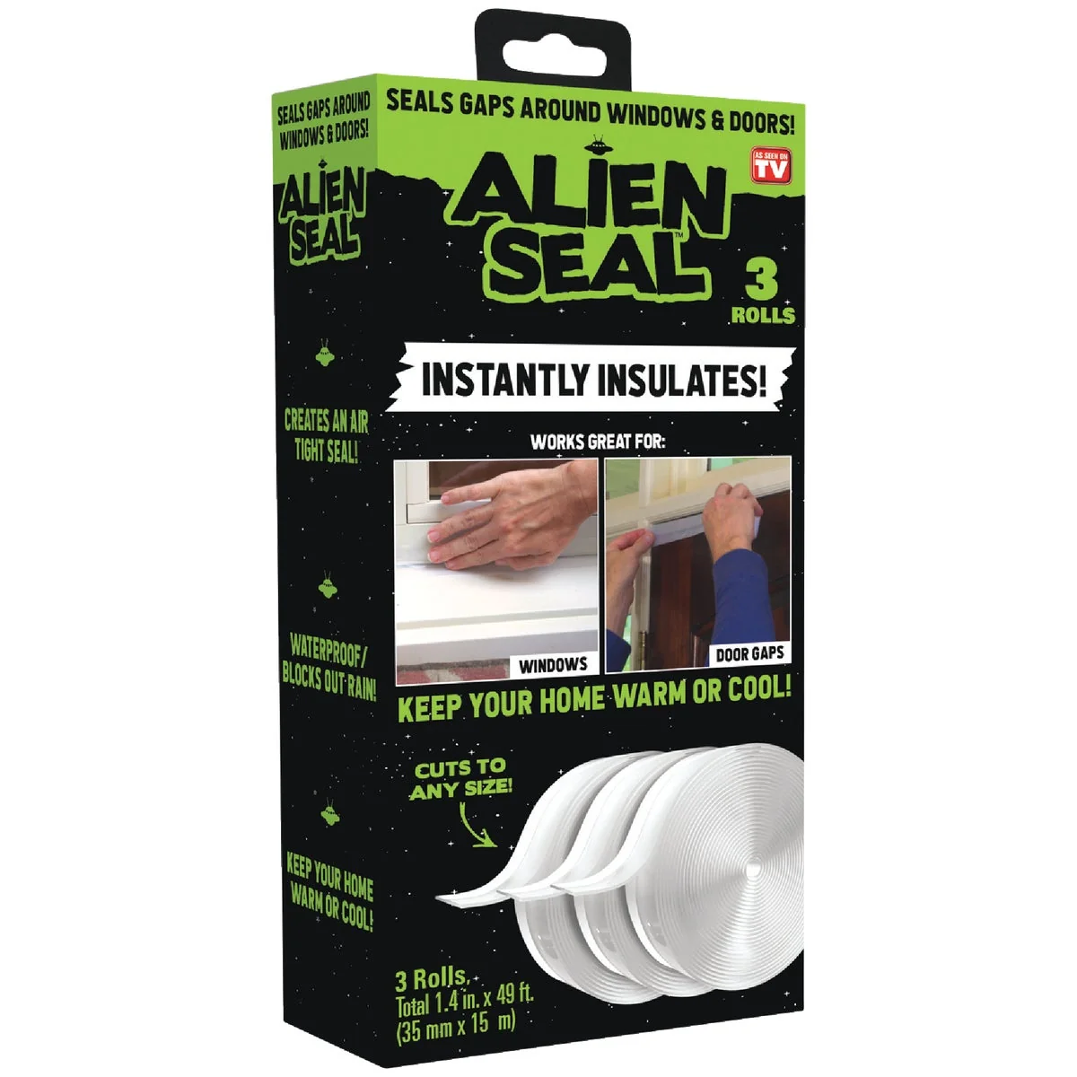 Trusted Alien Seal 1.4 In. x 49 Ft. Insulation Tape 3-Count Selected