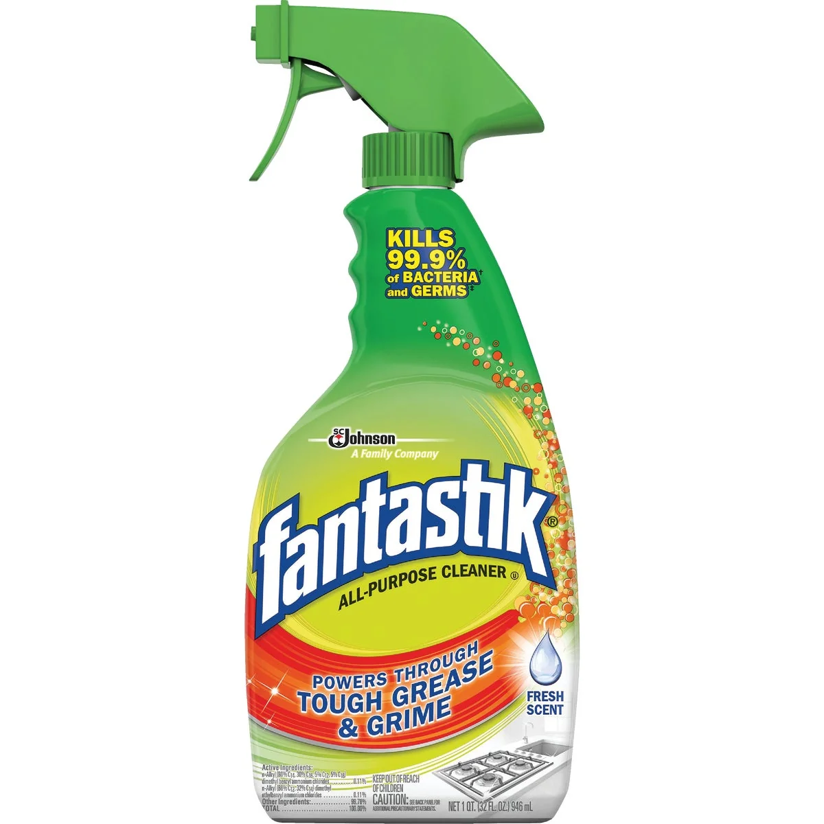 Original Fantastik Scrubbing Bubbles 32 Oz. All-Purpose Cleaner Antibacterial Safe