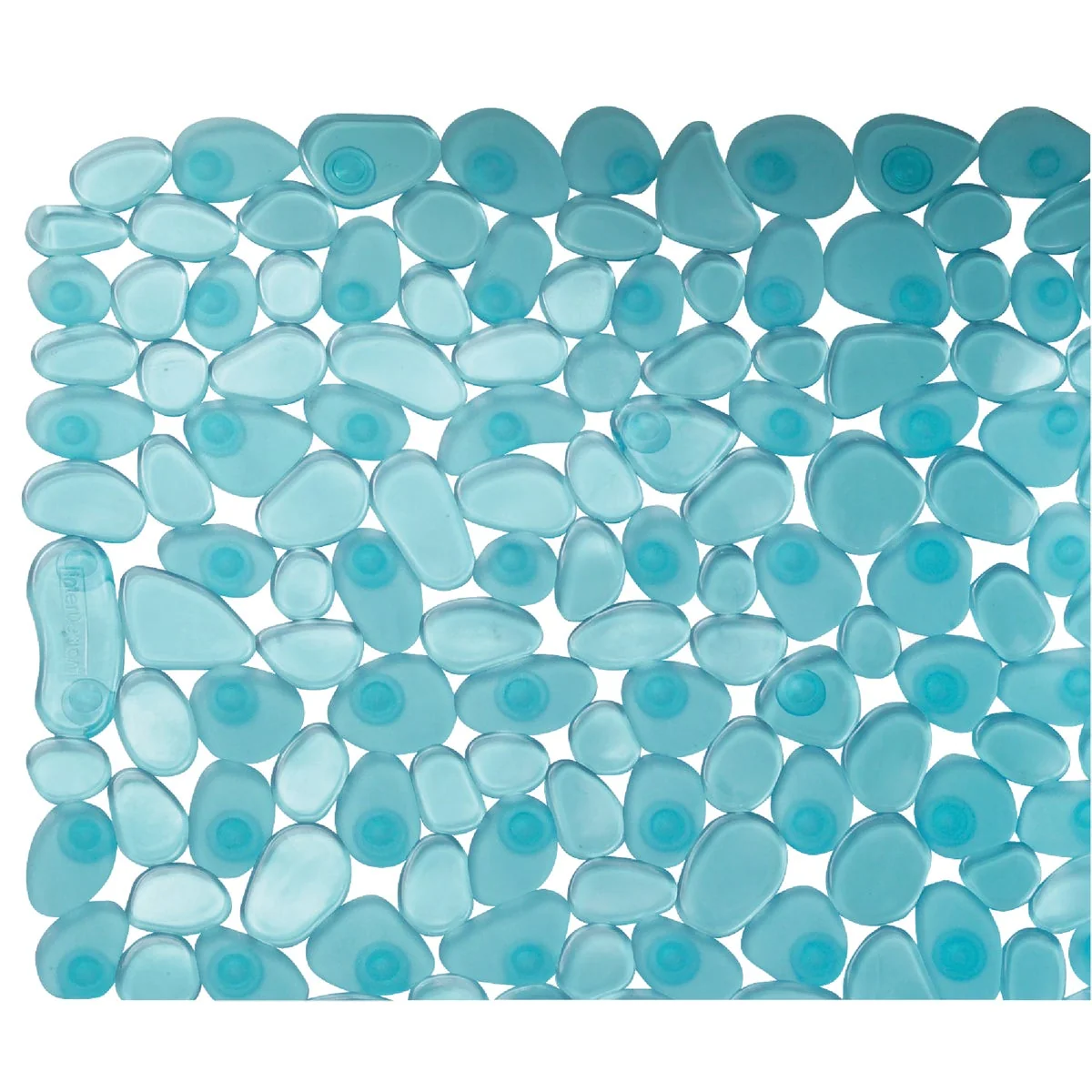 Responsible InterDesign Pebblz 13.75 In. x 26.50 In. Blue Bath Mat Refined