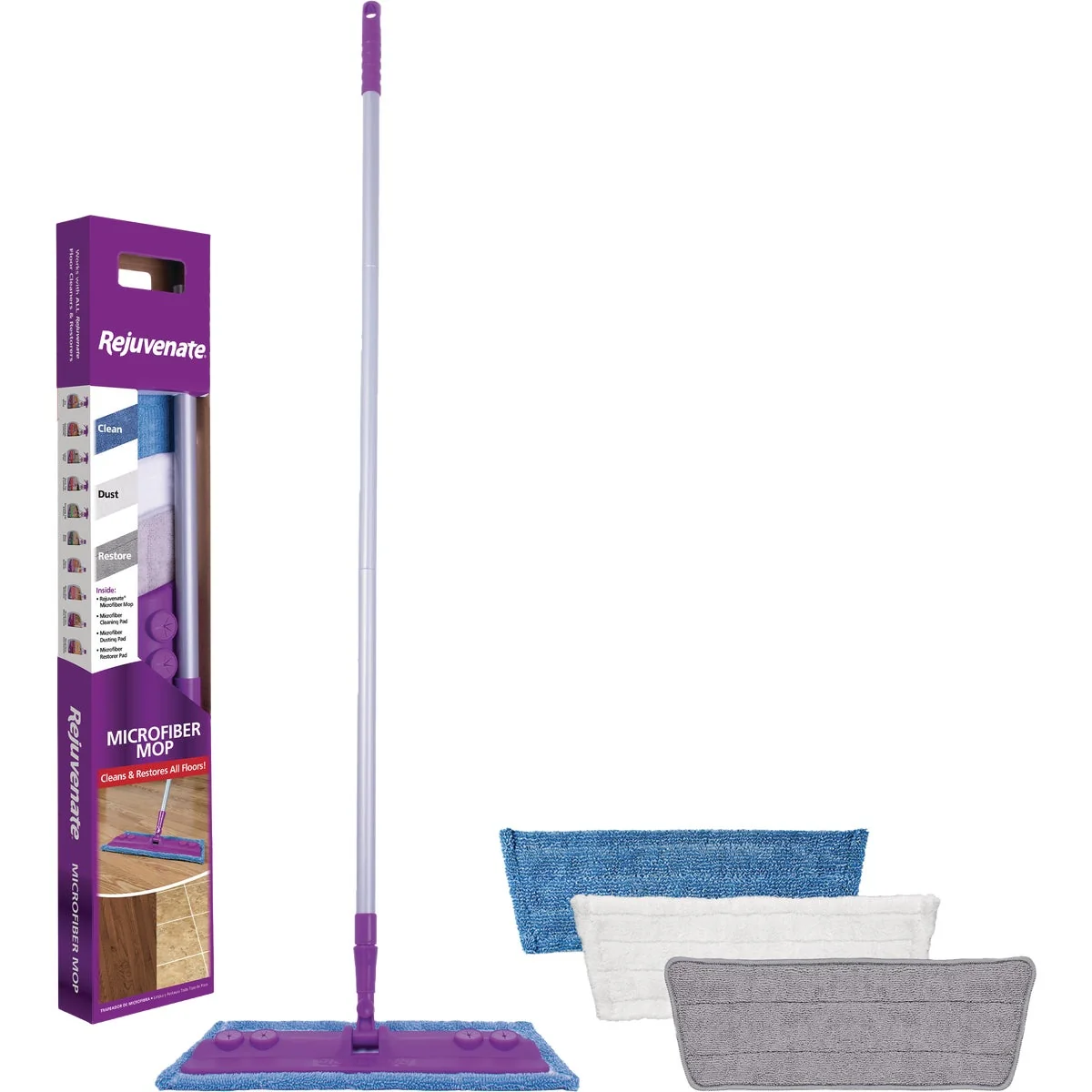 Next-Generation Rejuvenate Microfiber Floor Mop Kit Clean