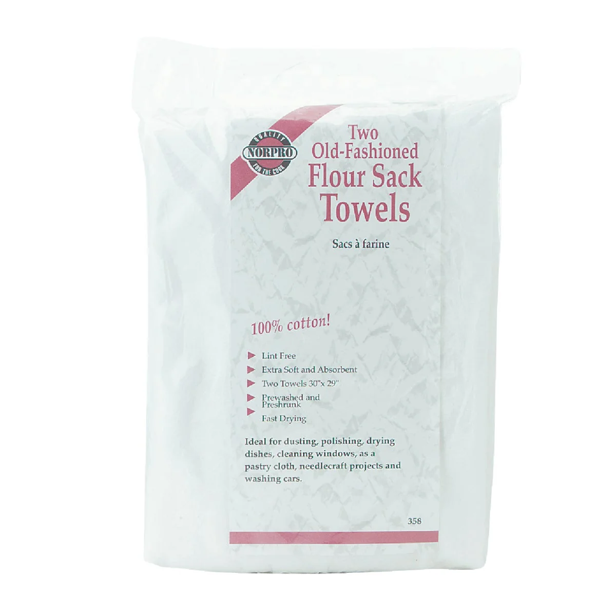 Top-Quality Norpro 30 In. x 29 In. Flour Sack Towel 2 Count Outstanding