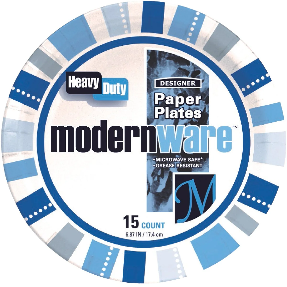 Exclusive AJM 7 In. ModernWare Paper Plate 15-Count Premium Material