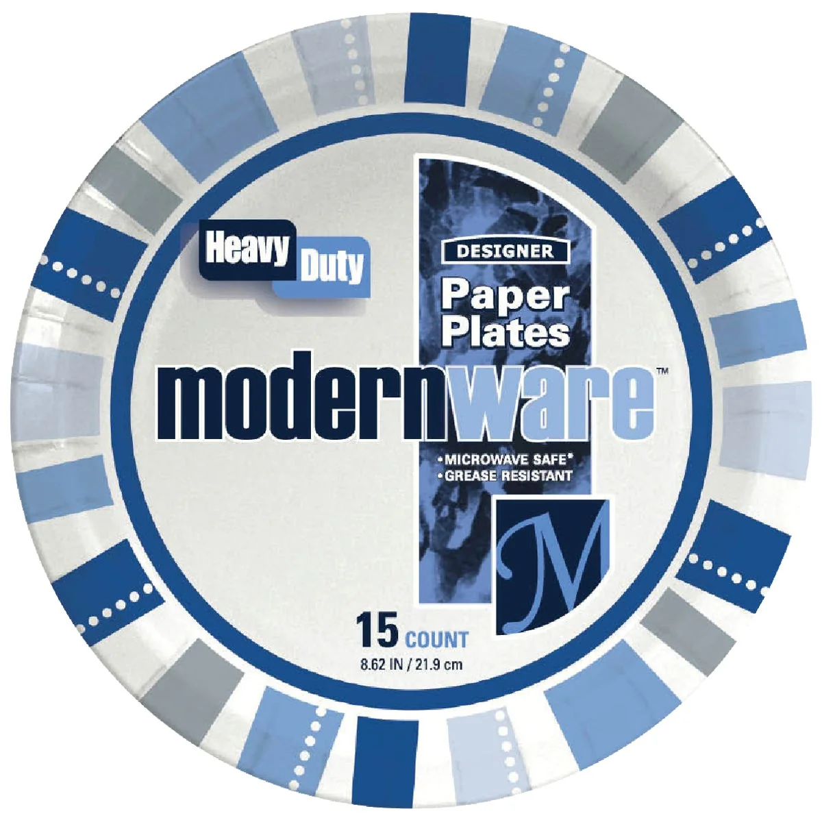 Functional AJM 9 In. ModernWare Paper Plate 15-Count