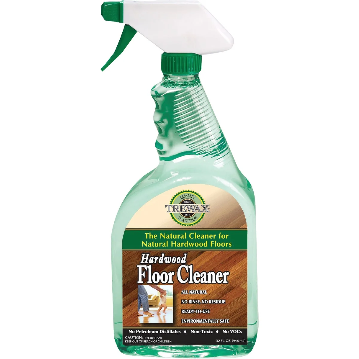 Prestigious TreWax 32 Oz. All Natural Hardwood Floor Cleaner Breathable