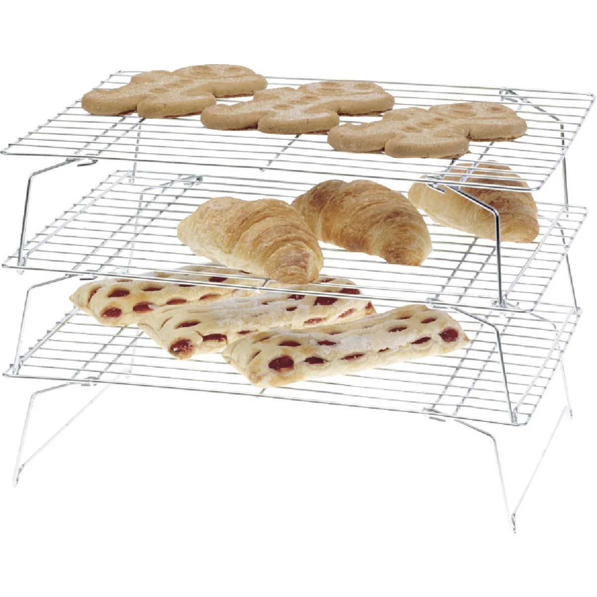 Trendy Norpro 10 In. x 14 In. Baking Cooling Rack 3-Pack Innovative