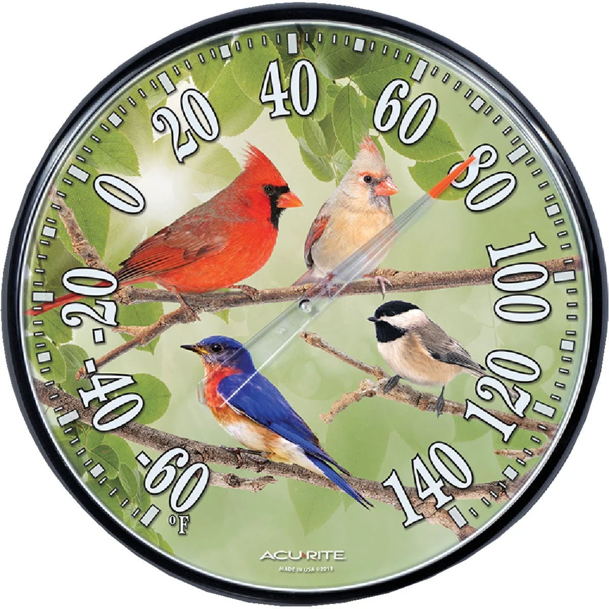 Healthy Acurite 12-1 2 Dia Plastic Dial Songbird Indoor Outdoor Thermometer High-End