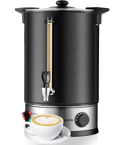 Selected 50 Cup Commercial Coffee Urn Stainless Steel Double Insulated Coffee Maker with Percolator System Temp Control Function Convenient