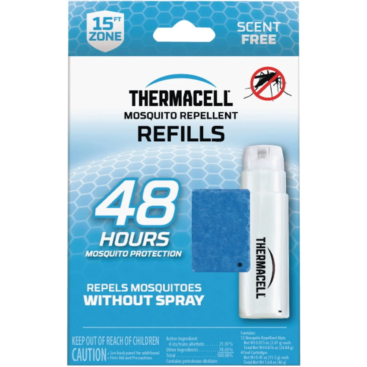 Effective Thermacell 48 Hr. Mosquito Repellent Refill 4-Pack Functional