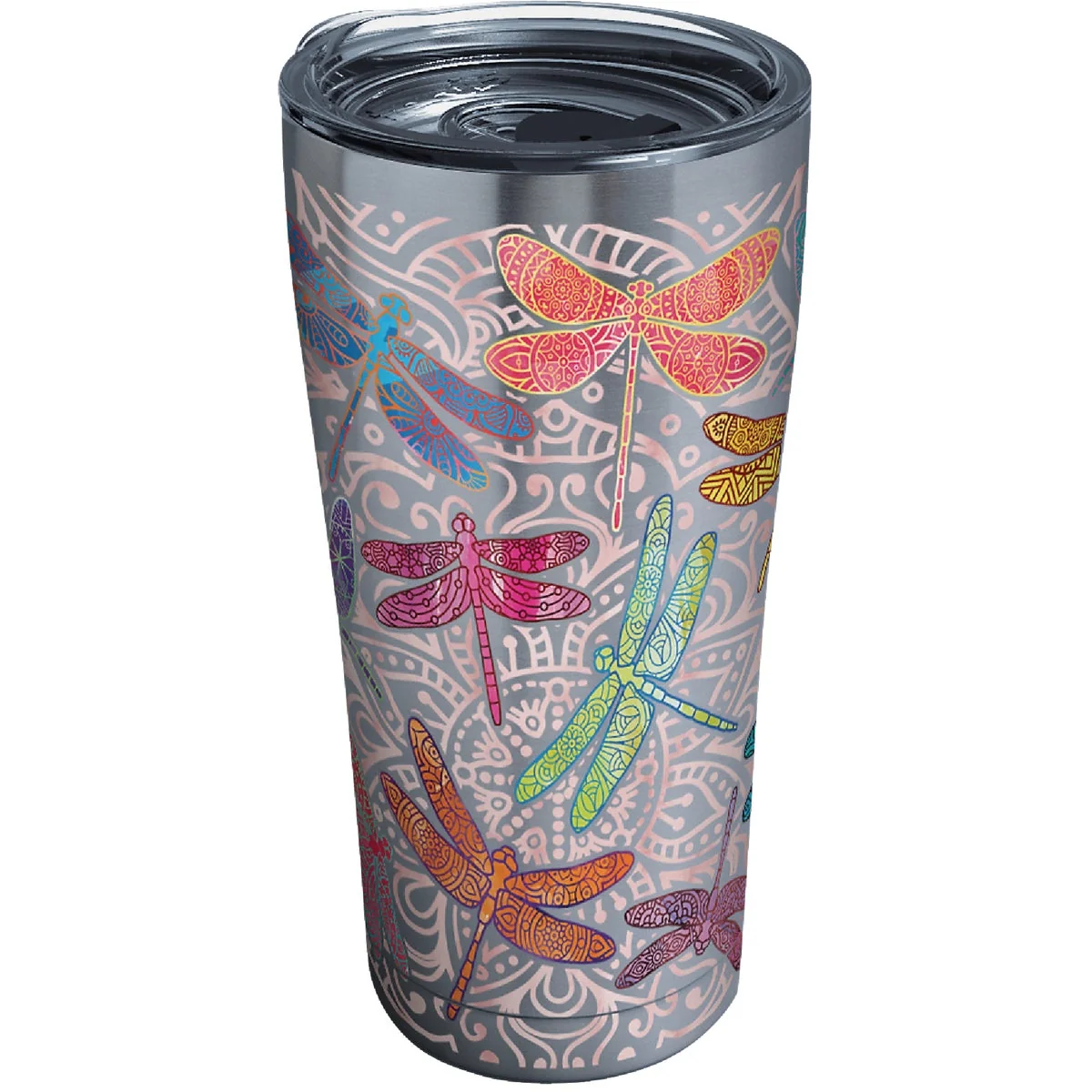 Top-Quality Tervis Dragonfly Mandala 20 Oz. Stainless Steel Tumbler with Slider Lid Soft