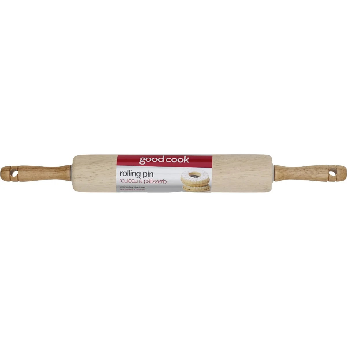 Verified Goodcook 10 In. x 2 In. Wood Rolling Pin Eco-Friendly