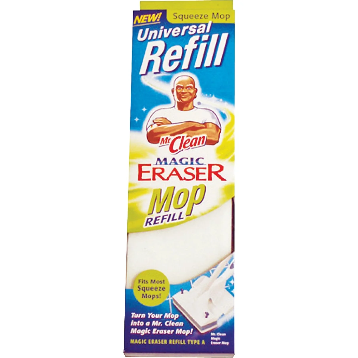 Flexible Mr. Clean Eraser 10 In. Foam Squeeze Mop Refill Stylish