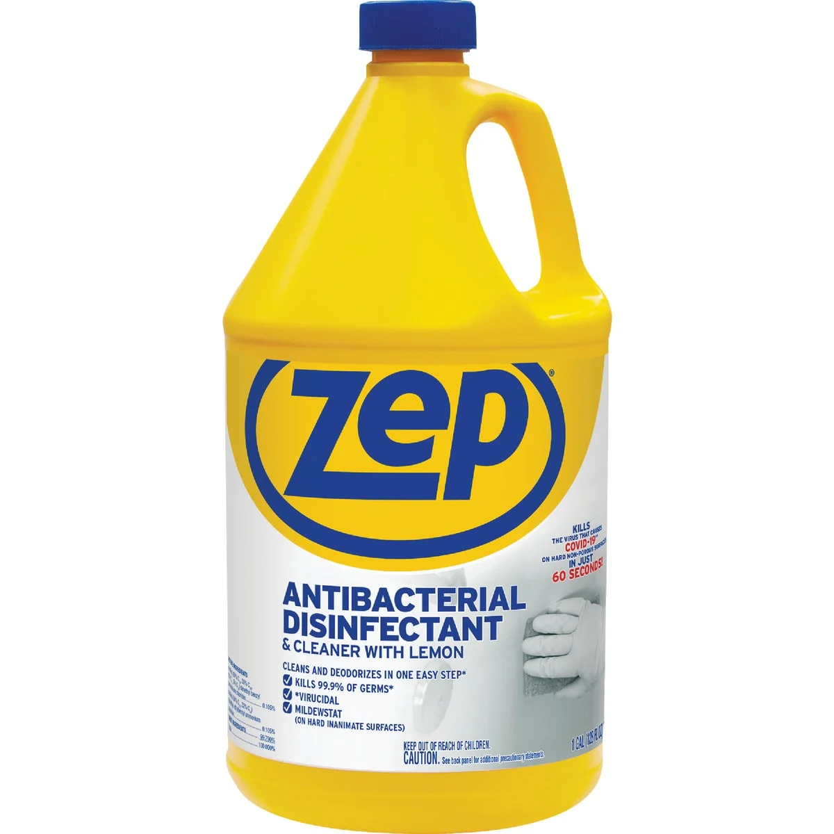 Reliable Zep Commercial 128 Oz. Lemon Antibacterial Disinfectant All-Purpose Cleaner Fast